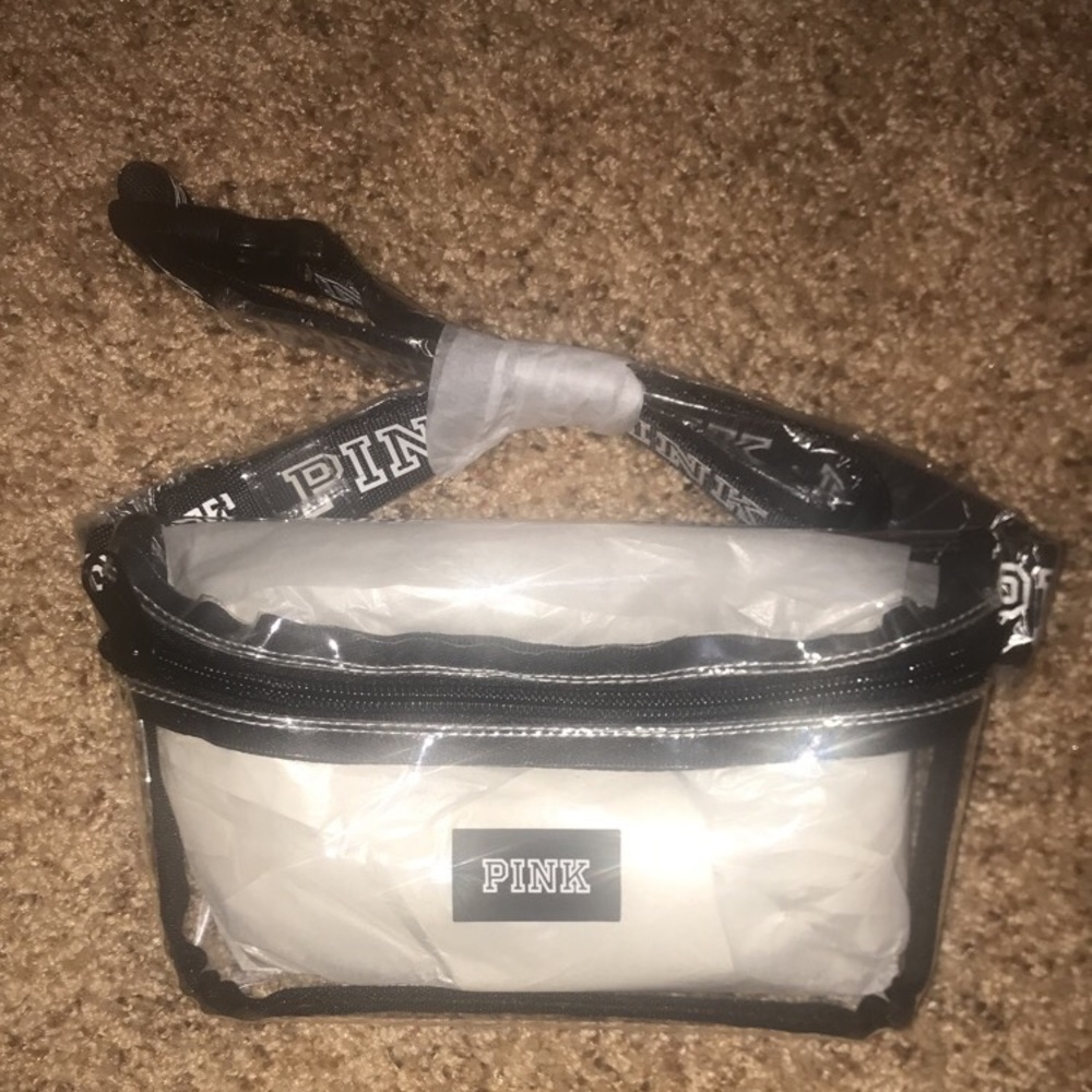 Pink clear fanny pack